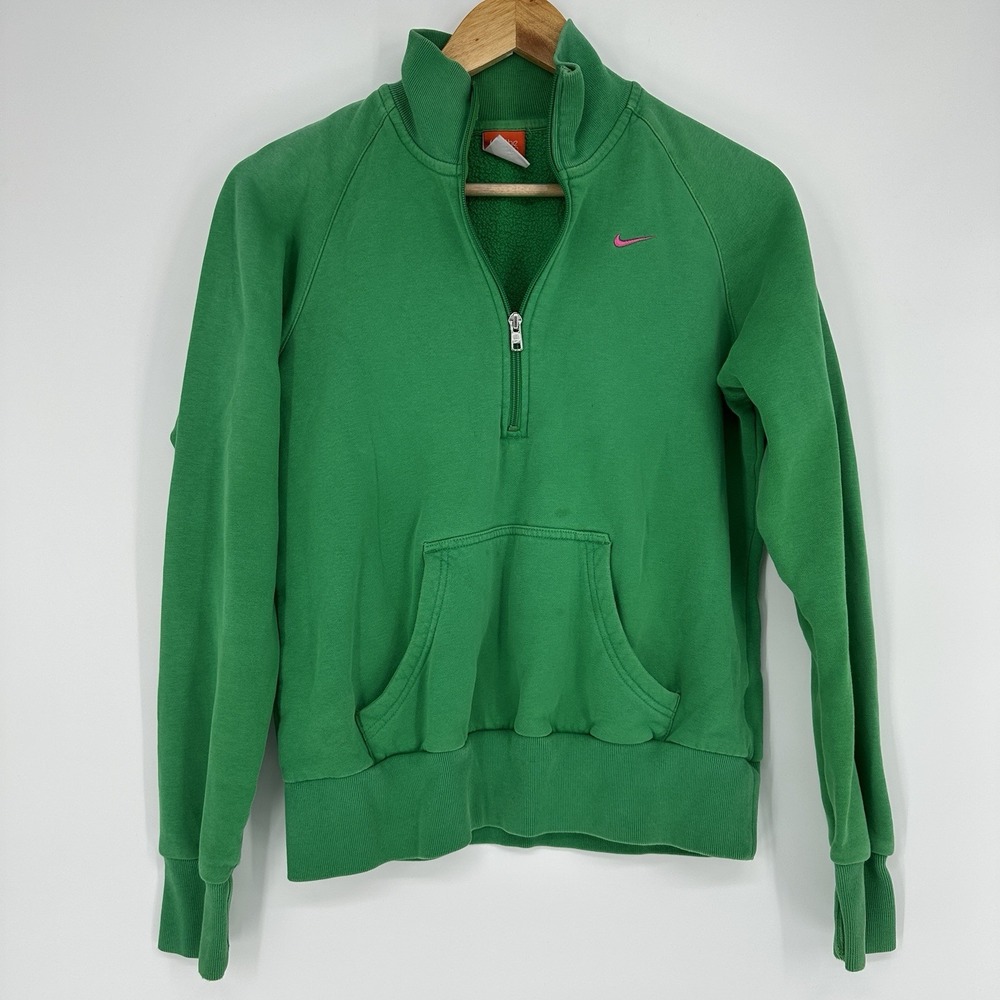 vintage Y2K Nike Athletic Dept women's large quarter-zip sweatshirt Activewear